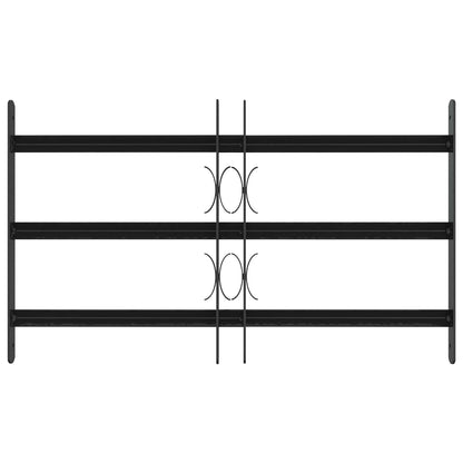 Security Grille for Windows with 3 Crossbars 3 pcs 43-74 cm