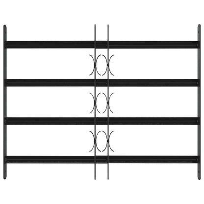 Security Grille for Windows with 4 Crossbars 3 pcs 43-74 cm