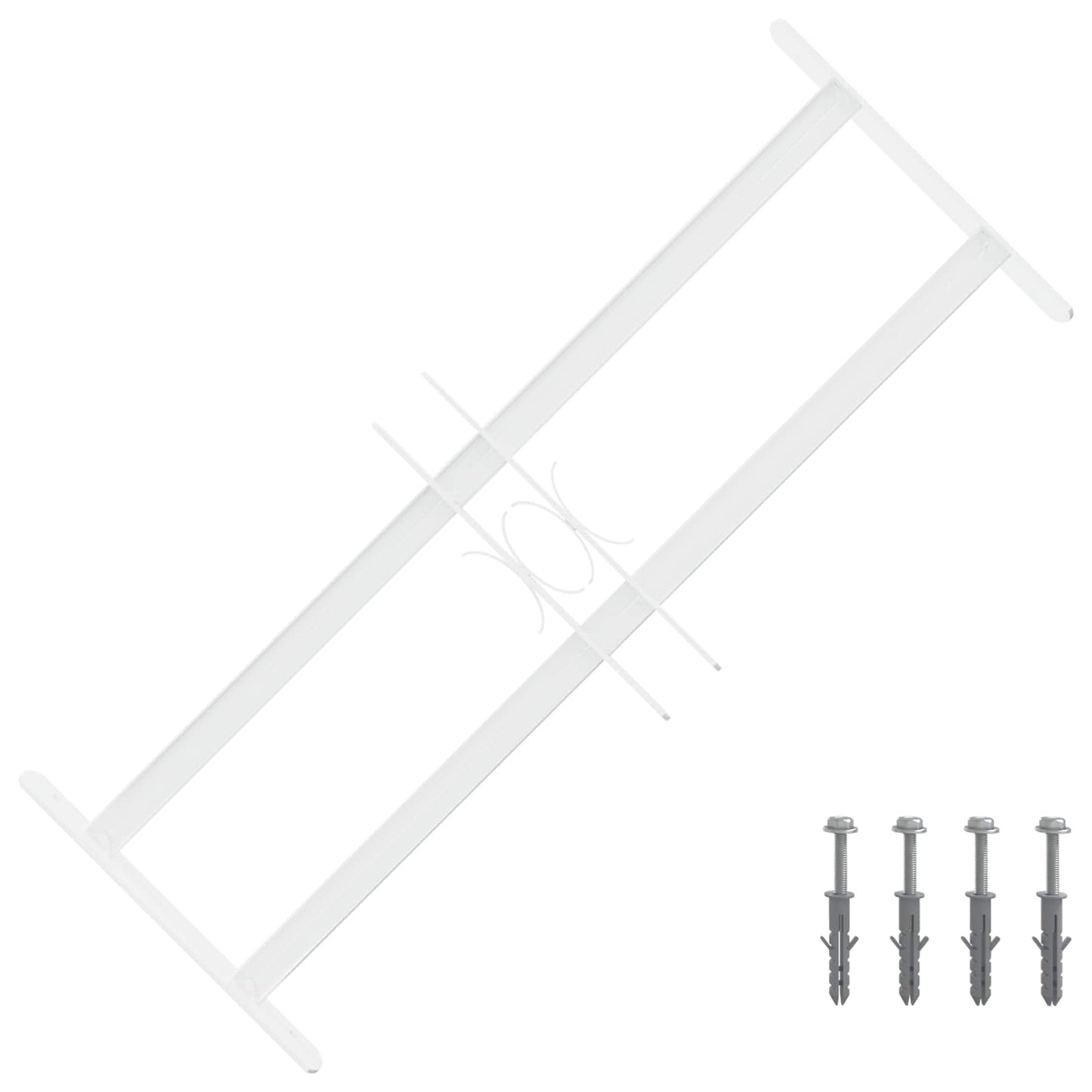 Security Grille for Windows with 2 Crossbars 43-74 cm