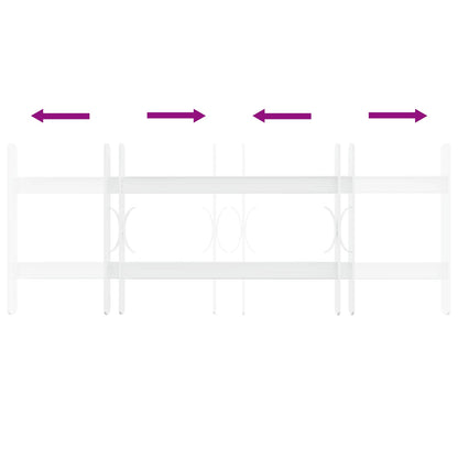 Security Grille for Windows with 2 Crossbars 43-74 cm