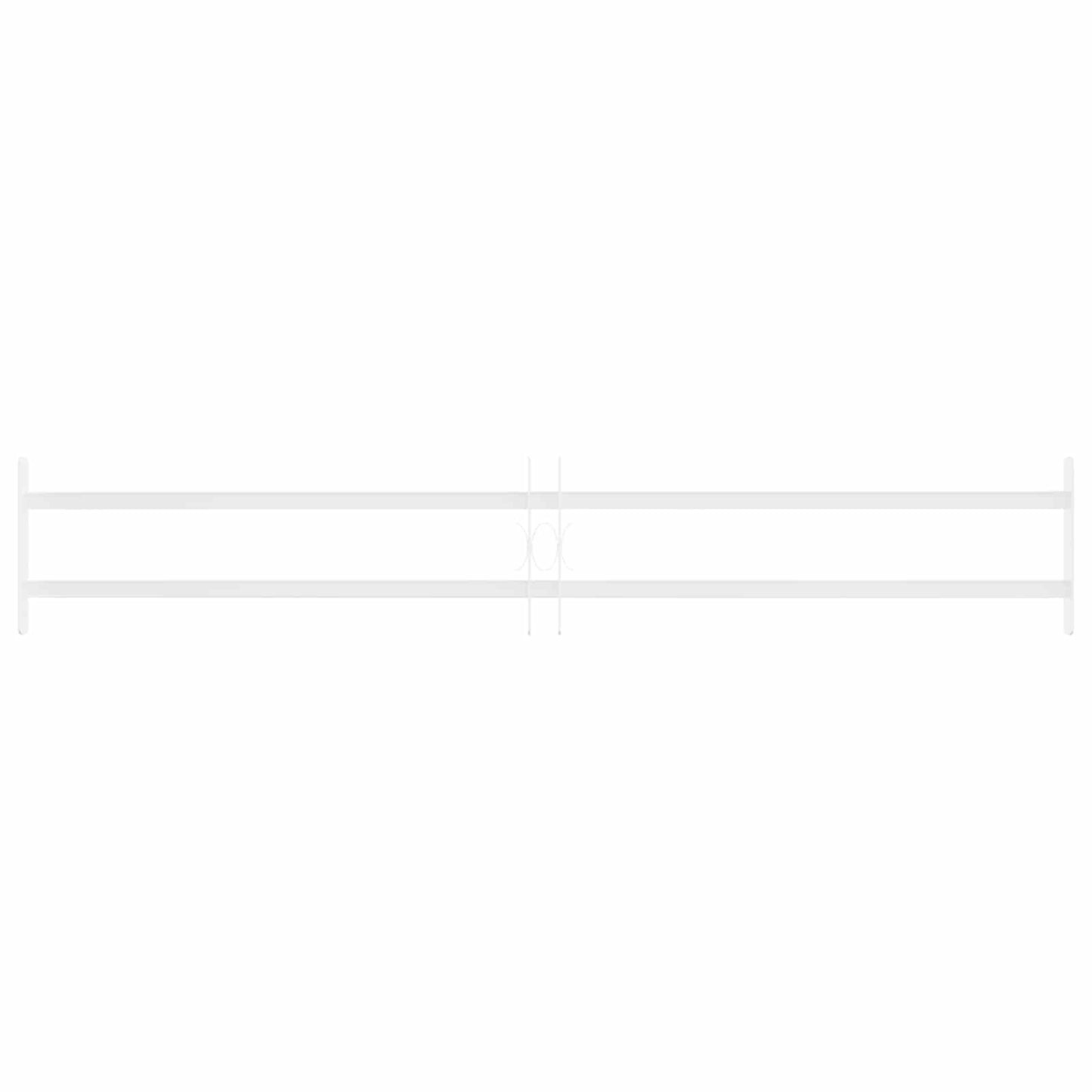 Security Grille for Windows with 2 Crossbars 93-174 cm