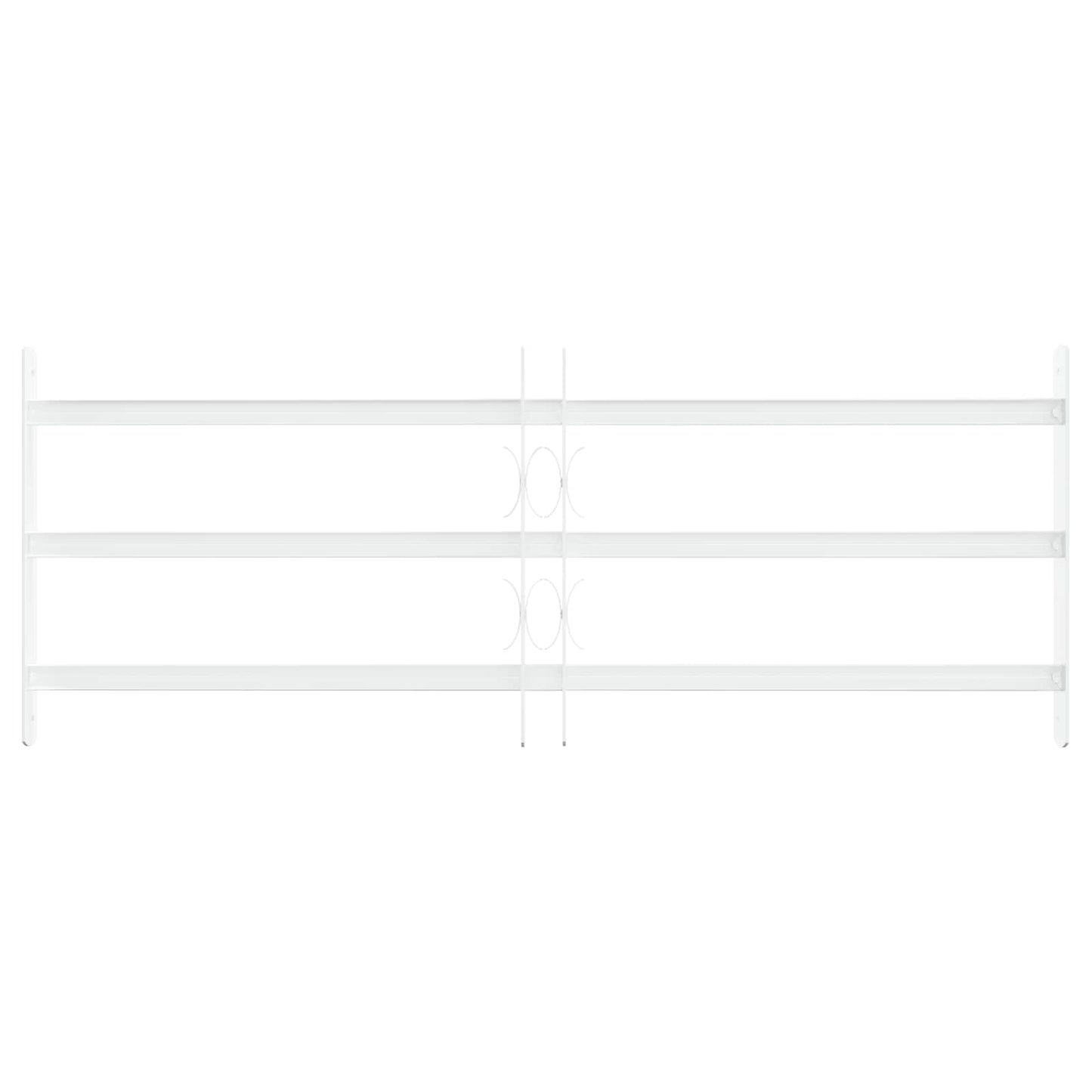 Security Grille for Windows with 3 Crossbars 63-114 cm