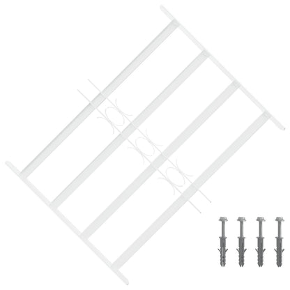 Security Grille for Windows with 4 Crossbars 43-74 cm
