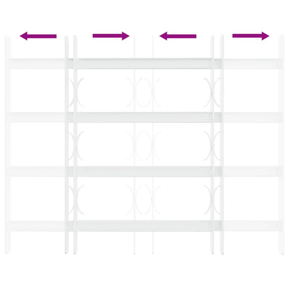 Security Grille for Windows with 4 Crossbars 43-74 cm