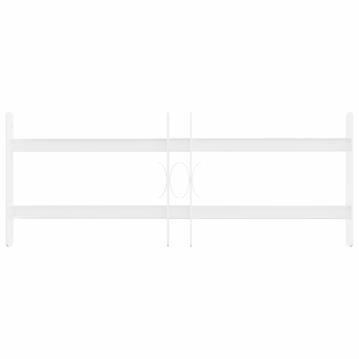 Security Grille for Windows with 2 Crossbars 3 pcs 43-74 cm
