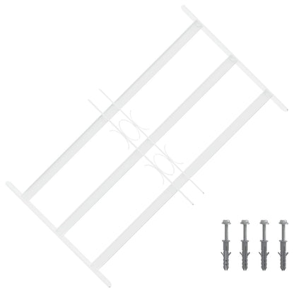 Security Grille for Windows with 3 Crossbars 3 pcs 43-74 cm