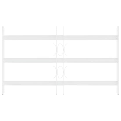 Security Grille for Windows with 3 Crossbars 3 pcs 43-74 cm