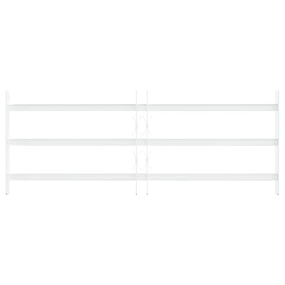 Security Grille for Windows with 3 Crossbars 3 pcs 63-114 cm