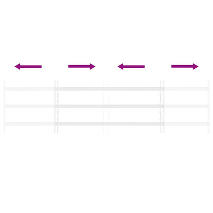 Security Grille for Windows with 3 Crossbars 3 pcs 93-174 cm