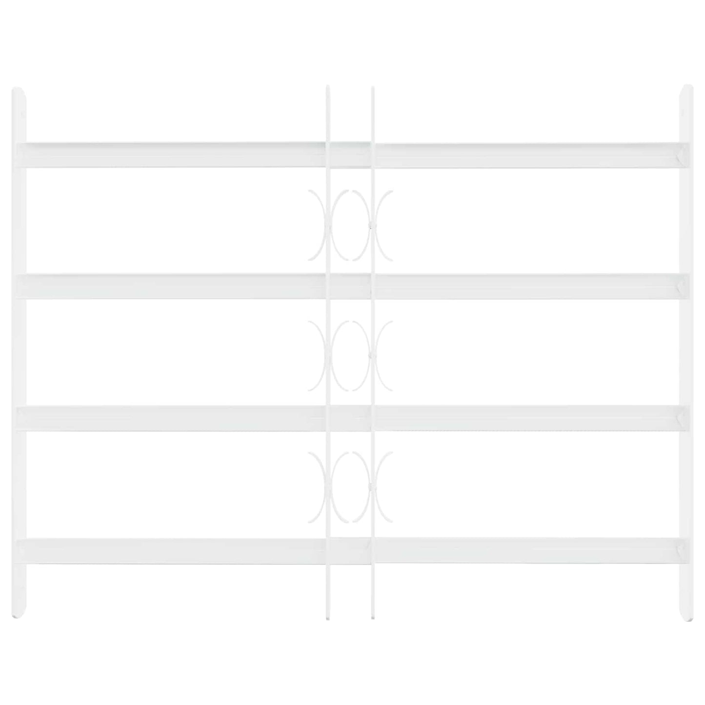 Security Grille for Windows with 4 Crossbars 3 pcs 43-74 cm