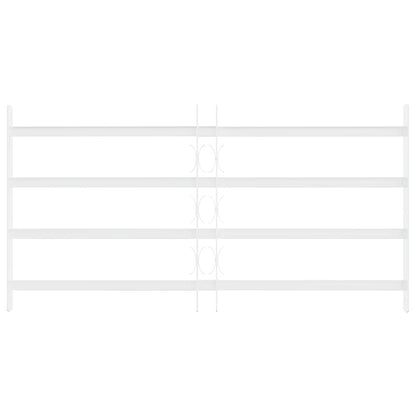 Security Grille for Windows with 4 Crossbars 3 pcs 63-114 cm