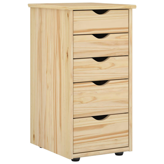 Cabinet 34 x 39 x 61.5 cm Solid Pine Wood Brown