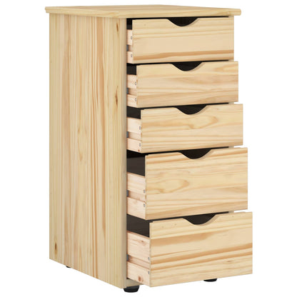 Cabinet 34 x 39 x 61.5 cm Solid Pine Wood Brown