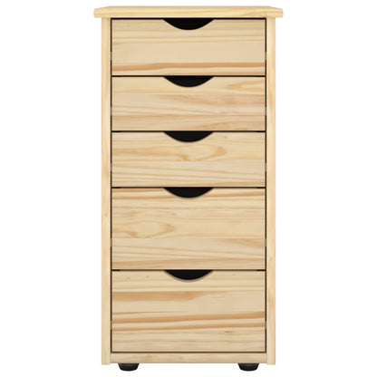 Cabinet 34 x 39 x 61.5 cm Solid Pine Wood Brown