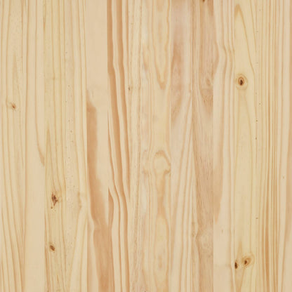 Rolling Cabinet with Drawers MOSS Clear Varnish Solid Pine wood
