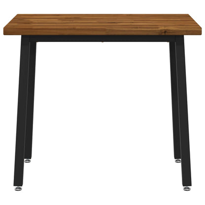 Square Dining Table 90 x 55 x 75 cm Solid Acacia Wood