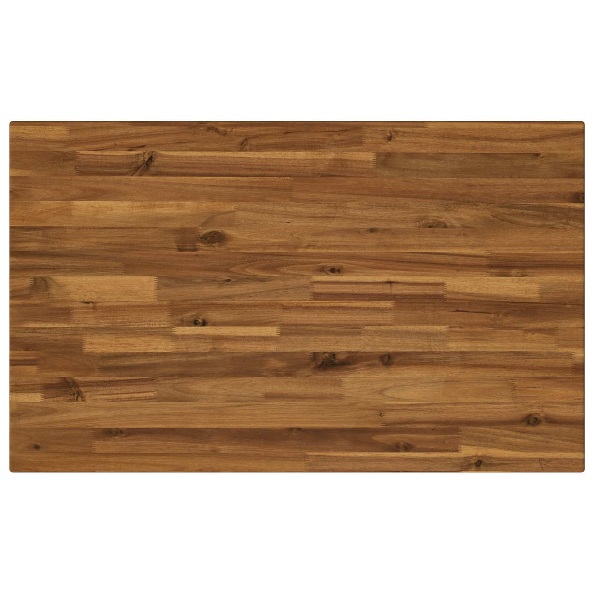 90 x 55 x 75 cm Solid Acacia Wood Natural and Black Rectangular