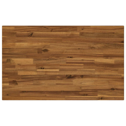 110 x 55 x 75 cm Solid Acacia Wood Natural and Black