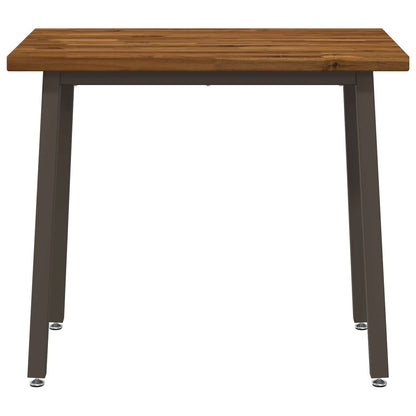 110 x 55 x 75 cm Solid Acacia Wood Natural and Coffee