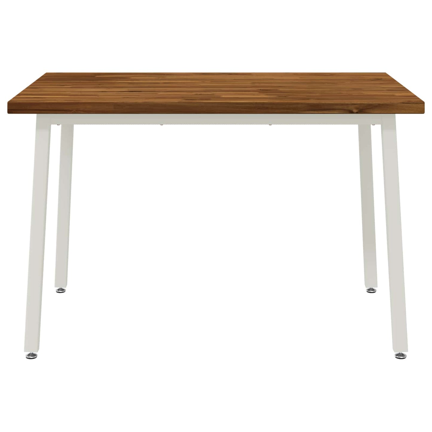 120 x 70 x 75 cm Solid Acacia Wood Natural and White