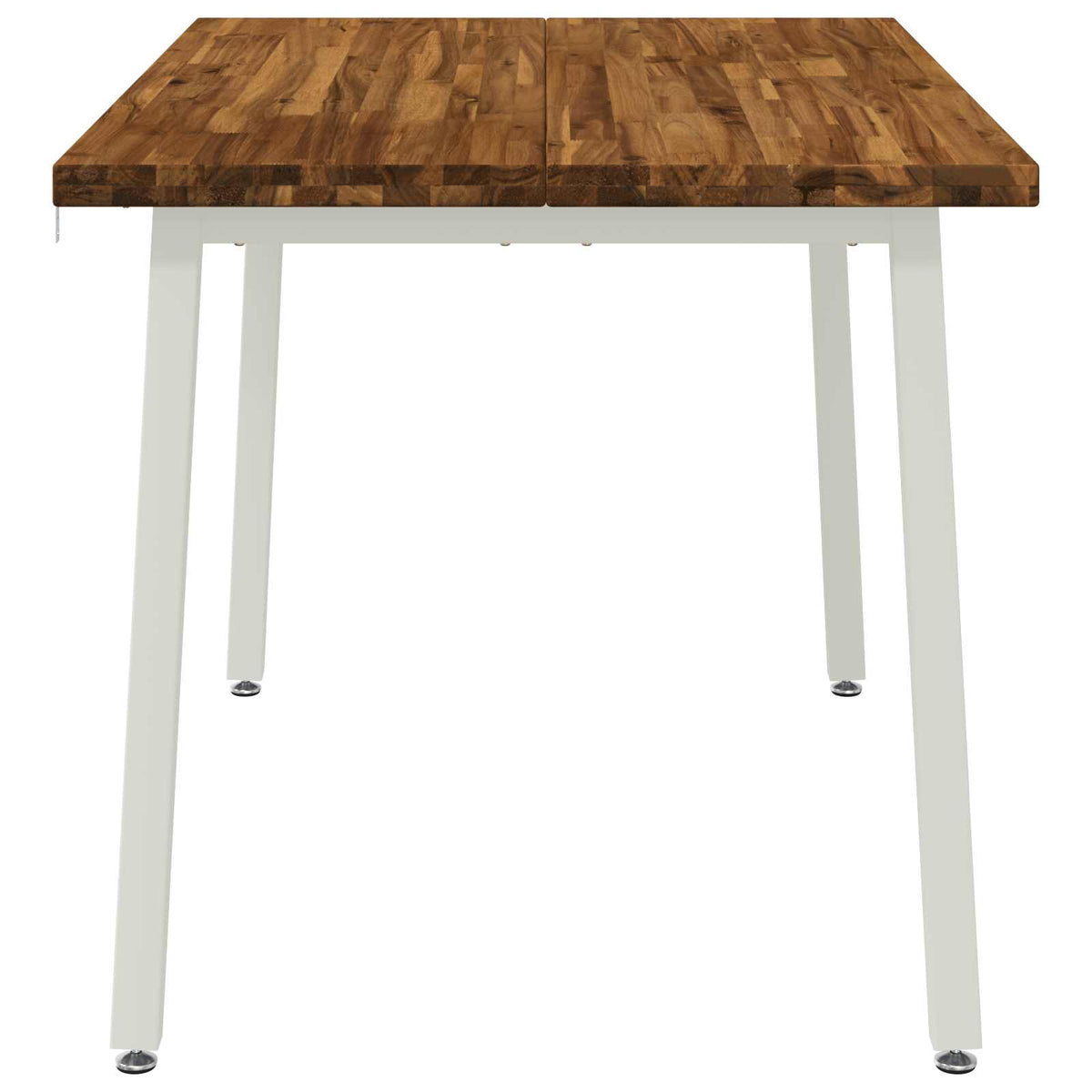 120 x 70 x 75 cm Solid Acacia Wood Natural and White