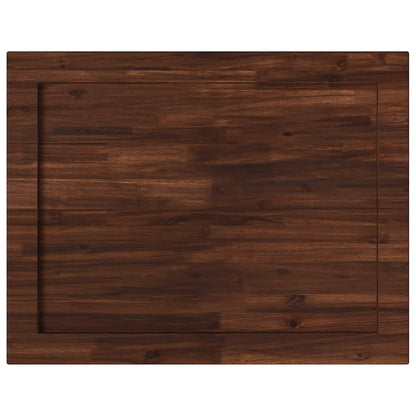 Rectangular Table Top 90 x 70 x 3.5 cm Rectangular Dark Brown