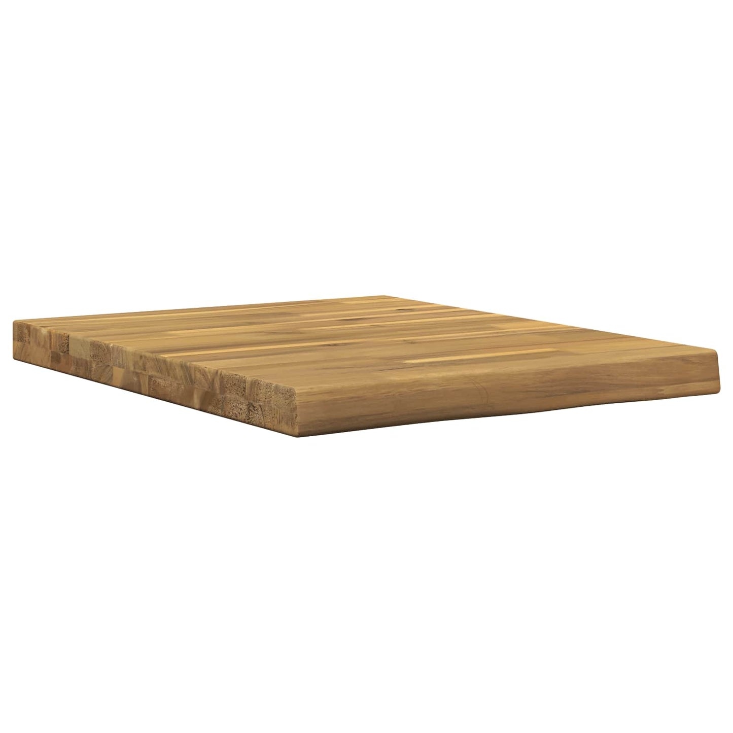 Live Edge Table Top 60 x 60 x 3.5 cm Square Solid Acacia Wood