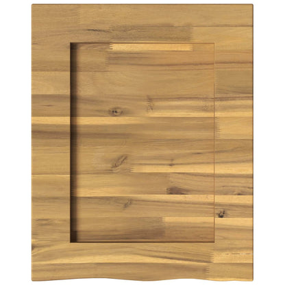 Live Edge Table Top 60 x 60 x 3.5 cm Square Solid Acacia Wood