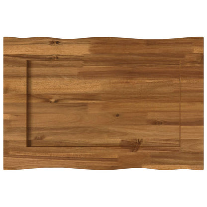 Live Edge Table Top 80 x 40 x 3.5 cm Rectangular Natural