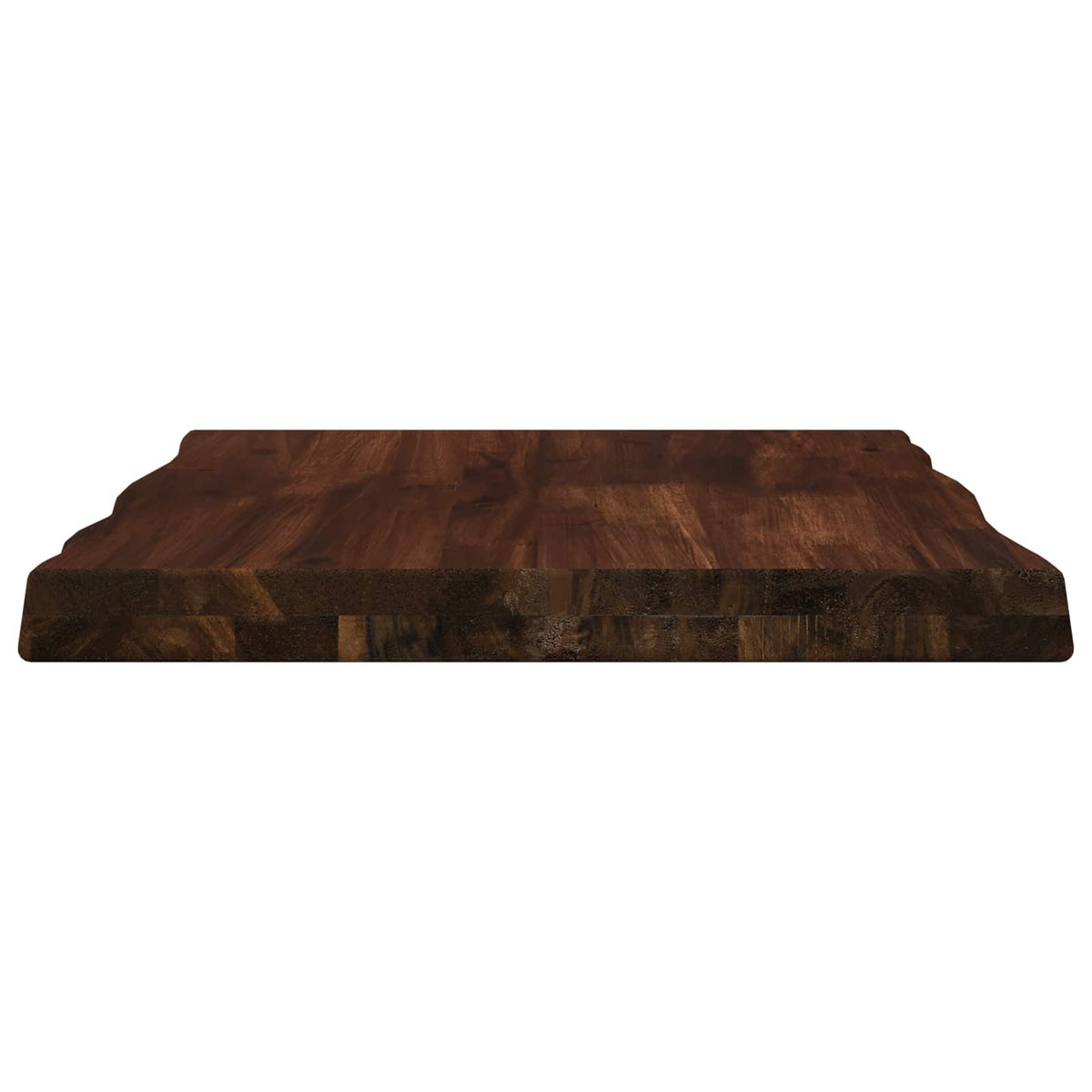 Live Edge Table Top 90 x 40 x 3.5 cm Rectangular Dark Brown