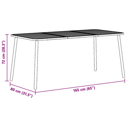 Dining Set 5 pcs Anthracite Steel