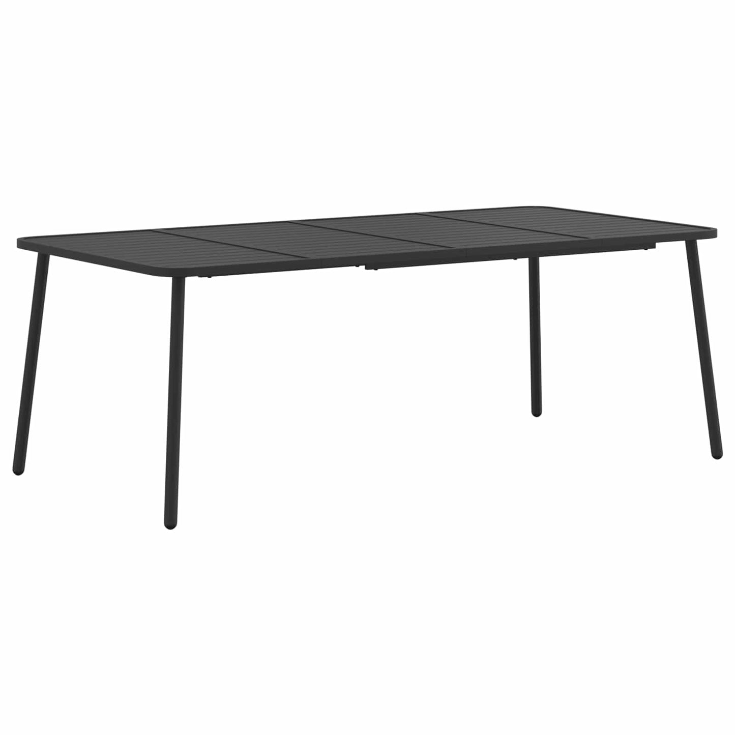 Dining Set 9 pcs Anthracite Steel