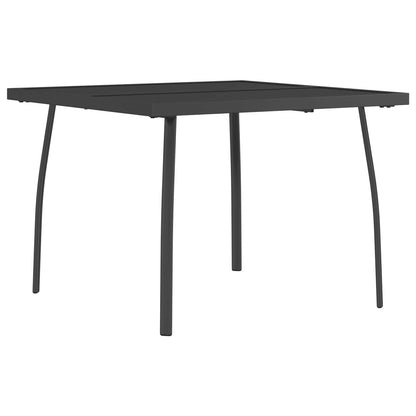Dining Set 5 pcs Anthracite Steel