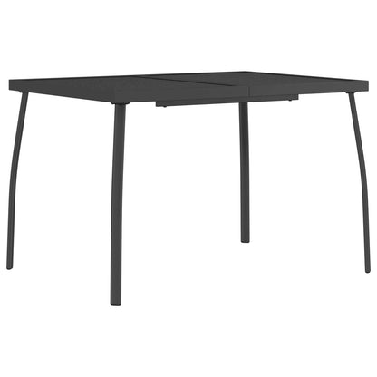 Dining Set 5 pcs Anthracite Steel