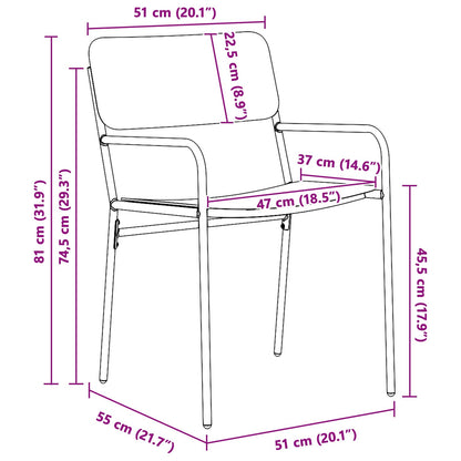 Outdoor Furniture Set 3 pcs Anthracite Steel