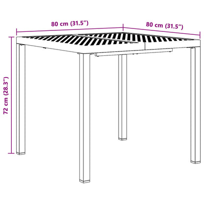 Outdoor Furniture Set 5 pcs Anthracite Steel