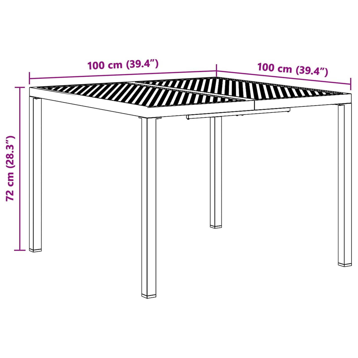 Outdoor Furniture Set 5 pcs Anthracite Steel