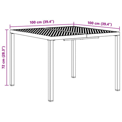 Outdoor Furniture Set 5 pcs Anthracite Steel