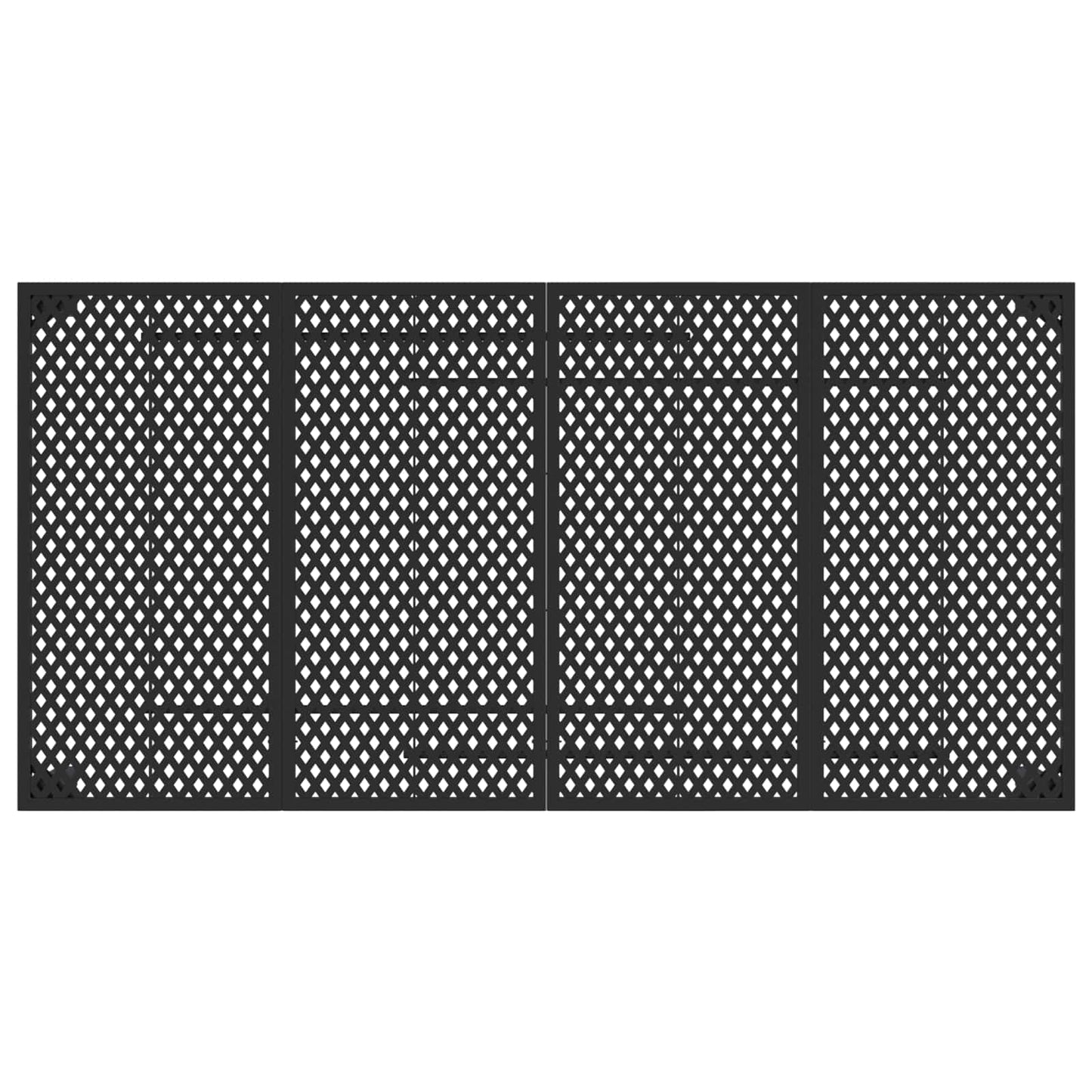 Outdoor Furniture Set 9 pcs Anthracite Steel