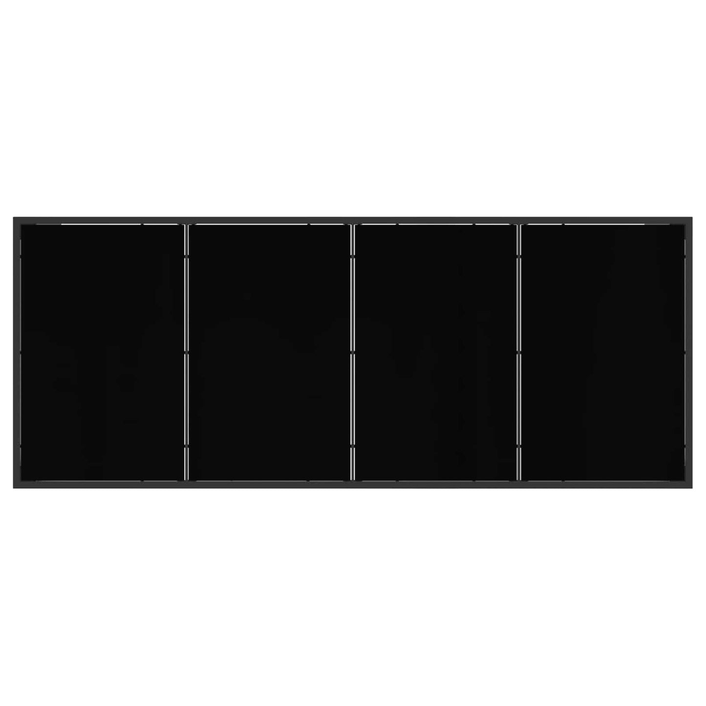 Outdoor Furniture Set 7 pcs Black and Anthracite Textilene