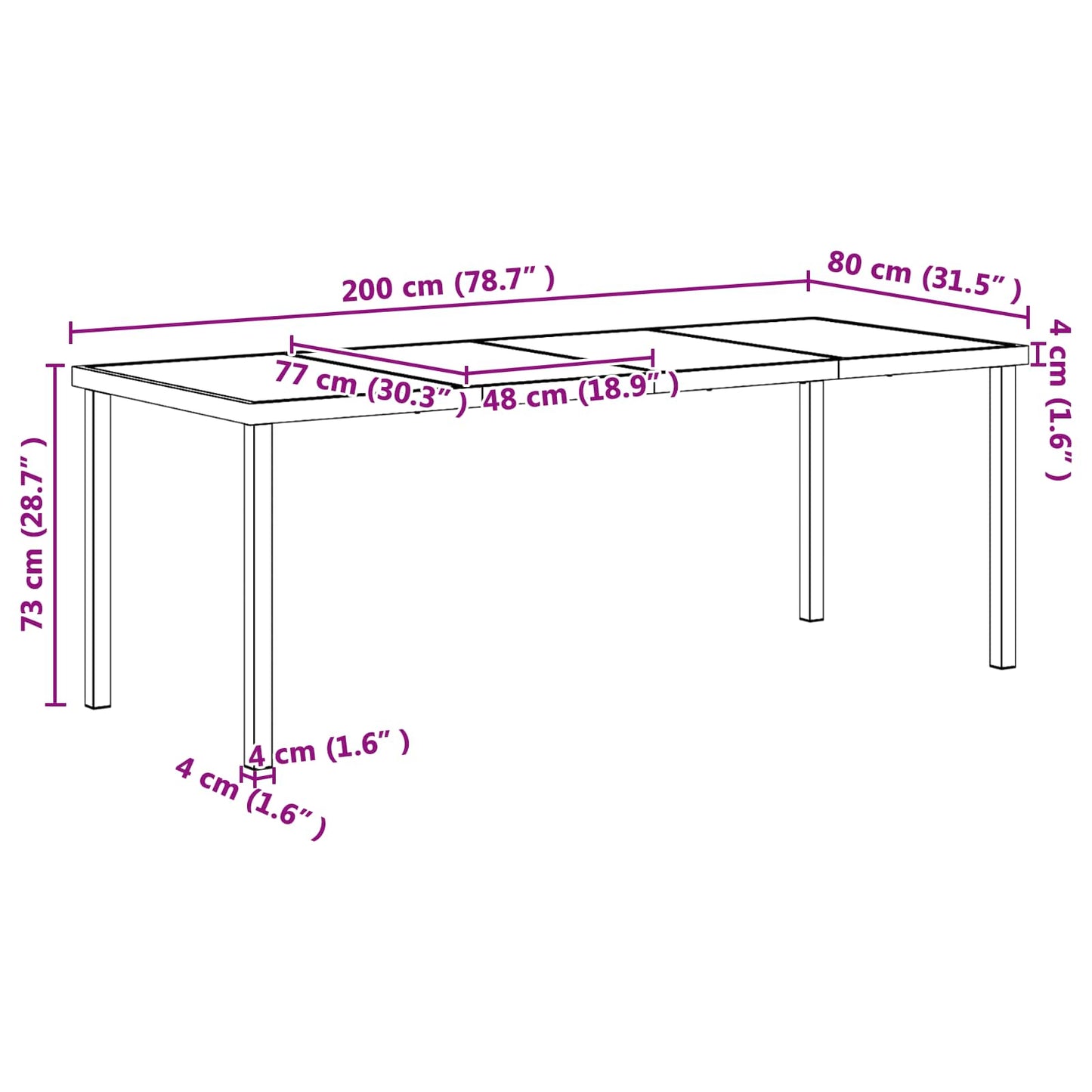 Outdoor Furniture Set 7 pcs Black and Anthracite Textilene