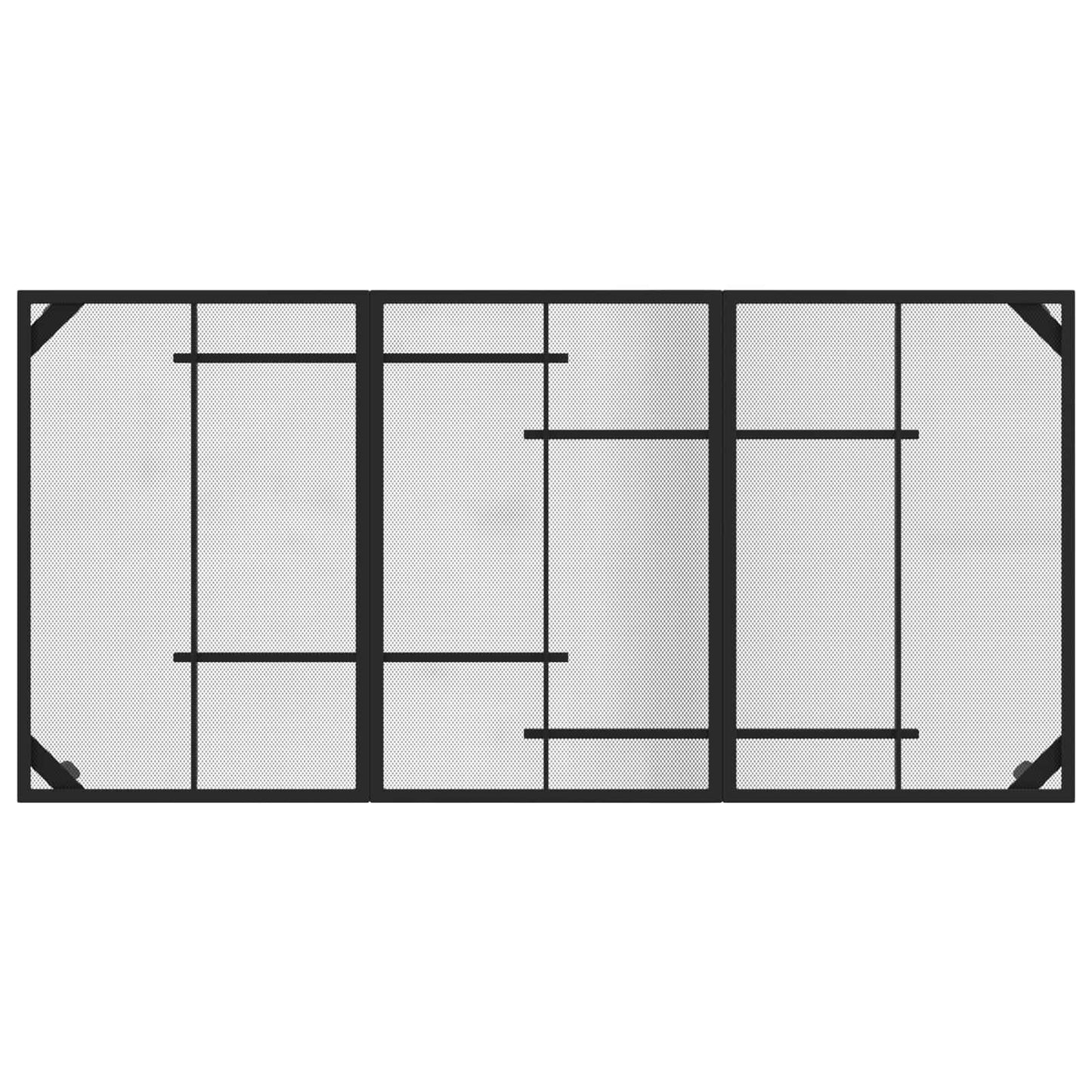 Outdoor Furniture Set Folding 7 pcs Anthracite Iron and Steel