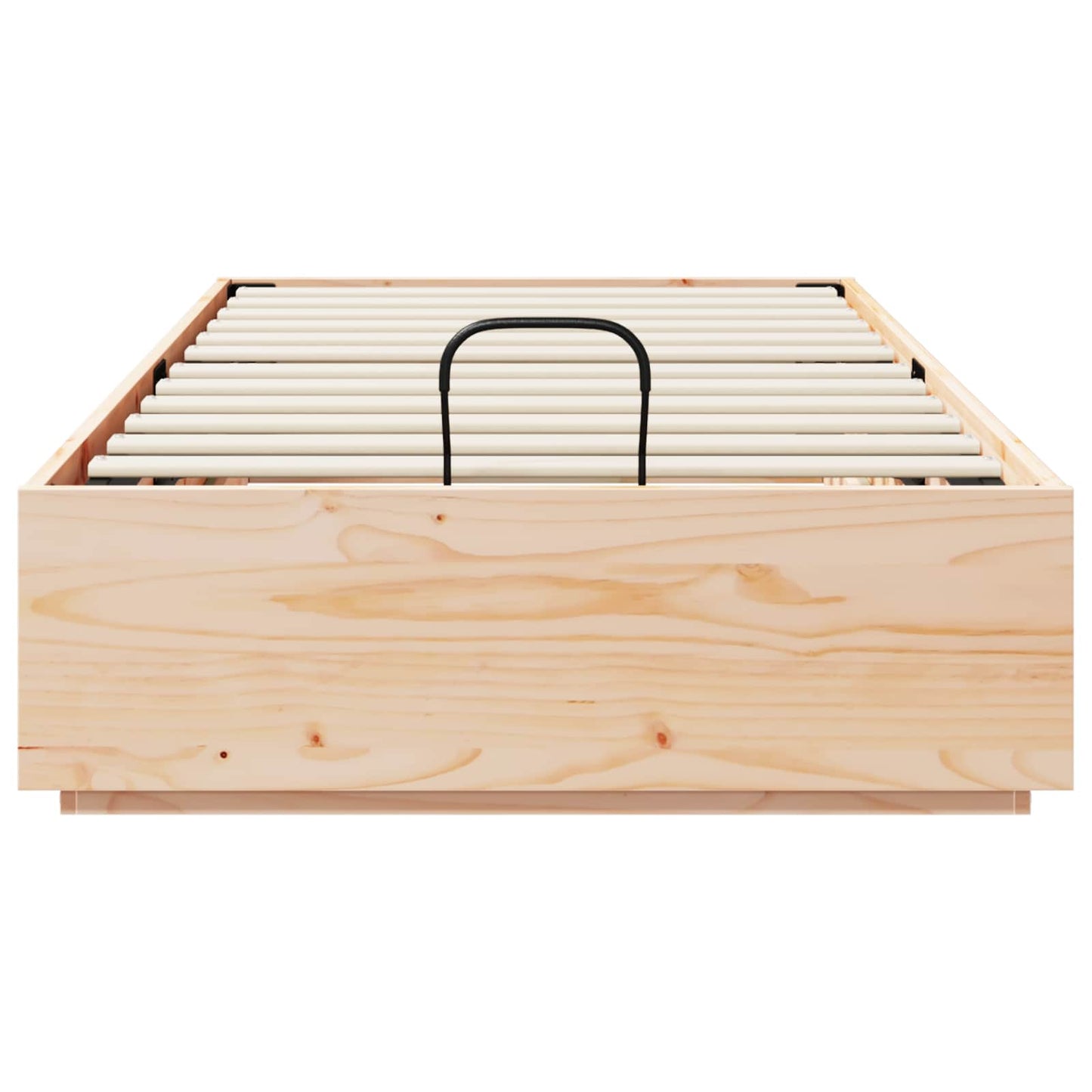 Ottoman Bed Frame Natural 75 x 190 cm Solid Pine Wood