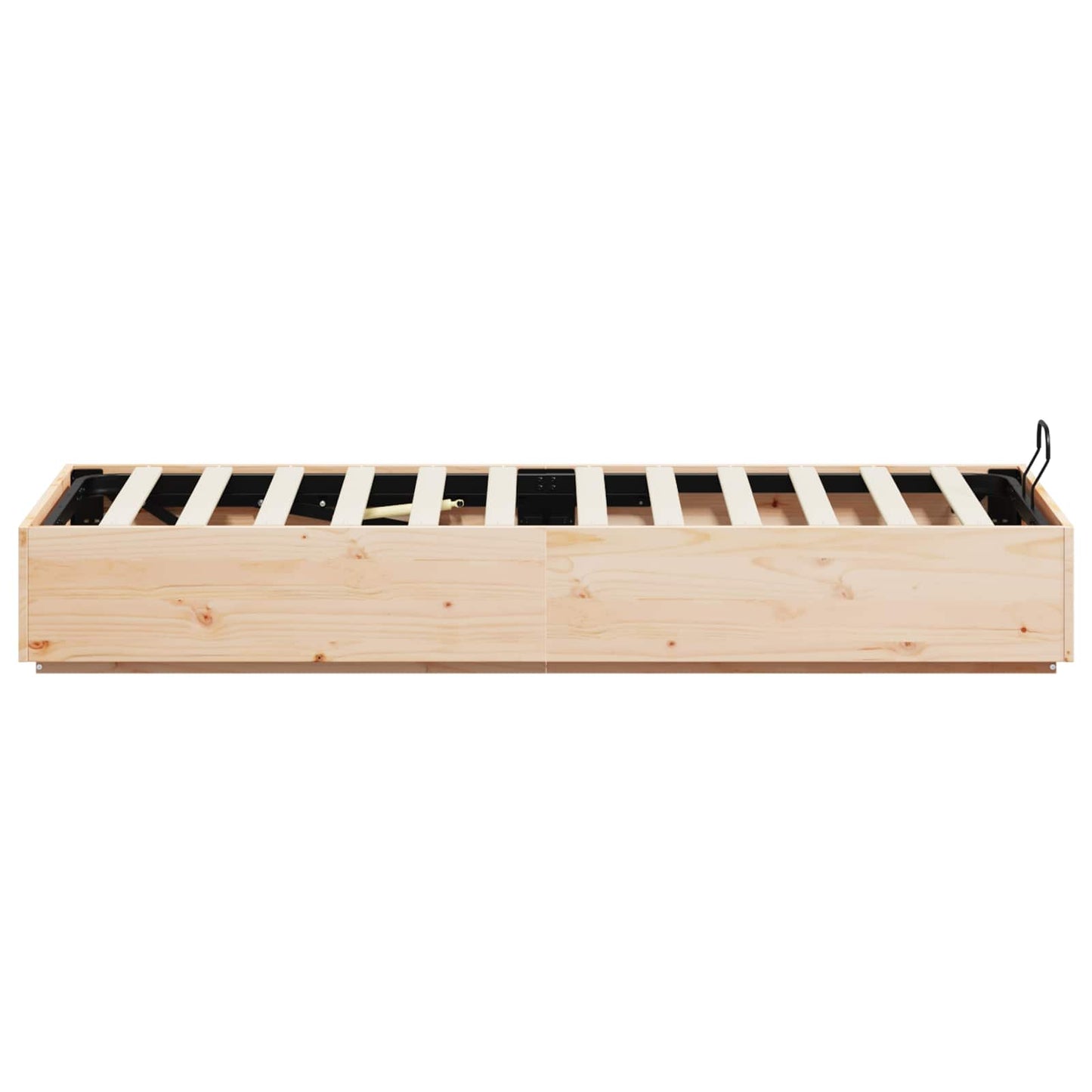 Ottoman Bed Frame Natural 75 x 190 cm Solid Pine Wood