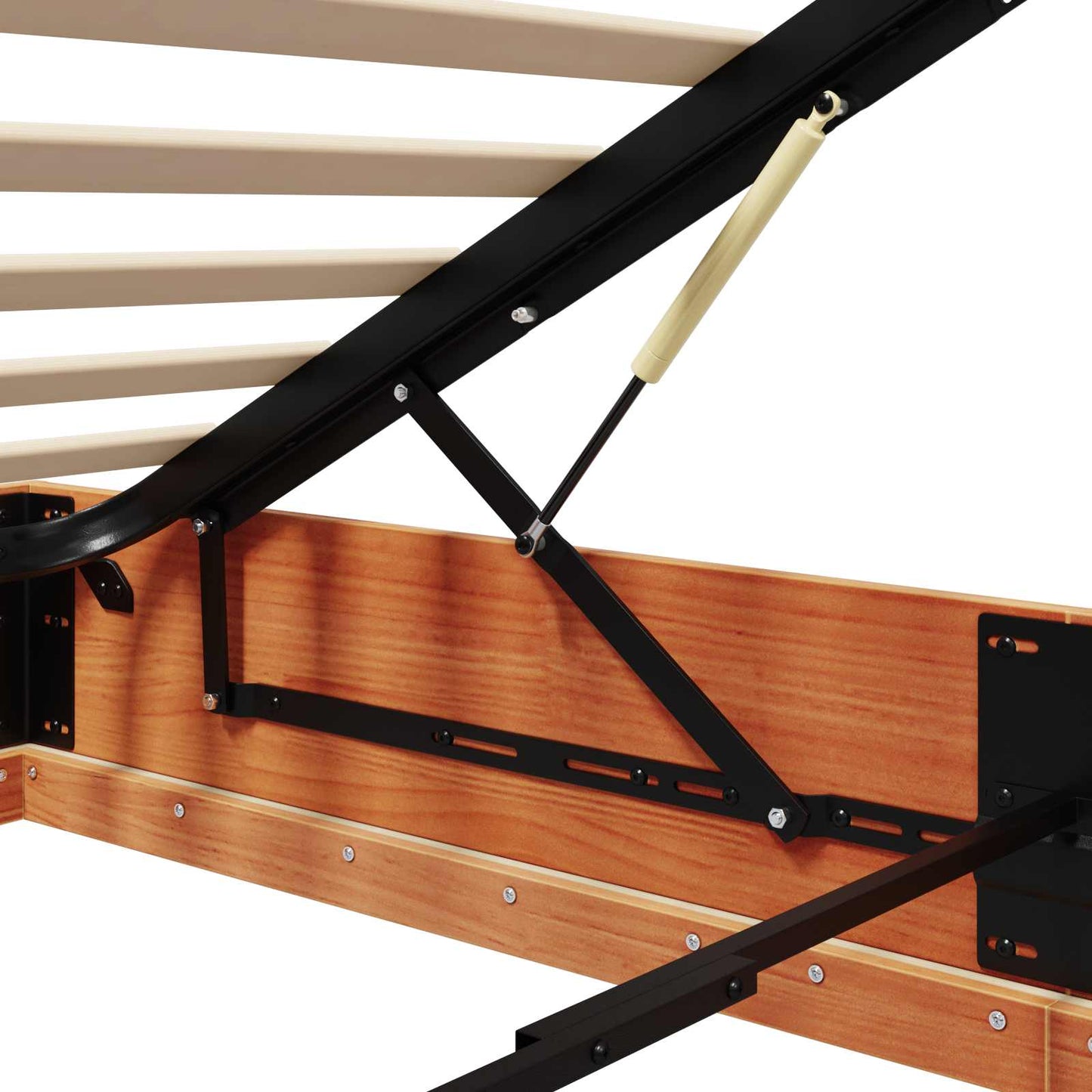 Ottoman Bed Frame Wax Brown 90 x 200 cm Solid Pine Wood