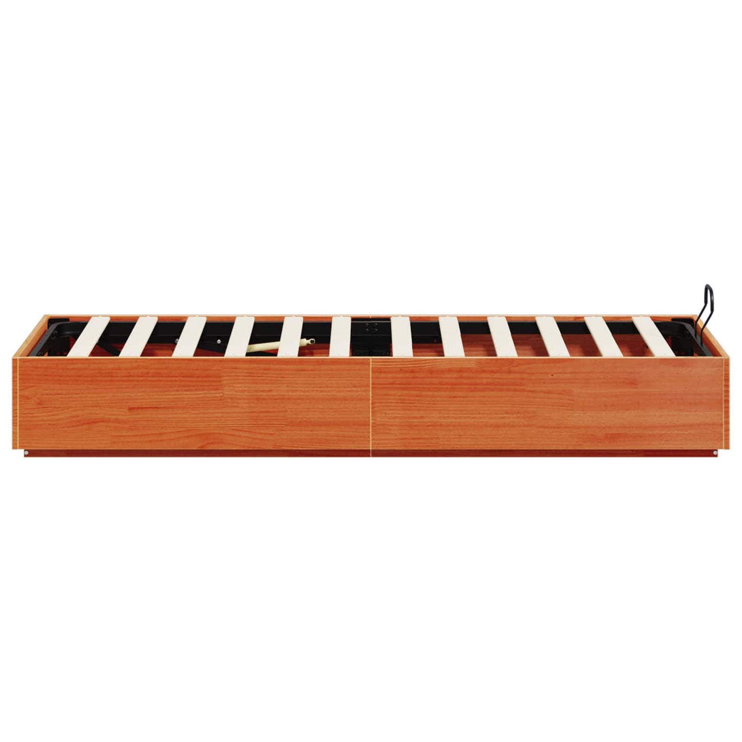 Ottoman Bed Frame Wax Brown 90 x 200 cm Solid Pine Wood