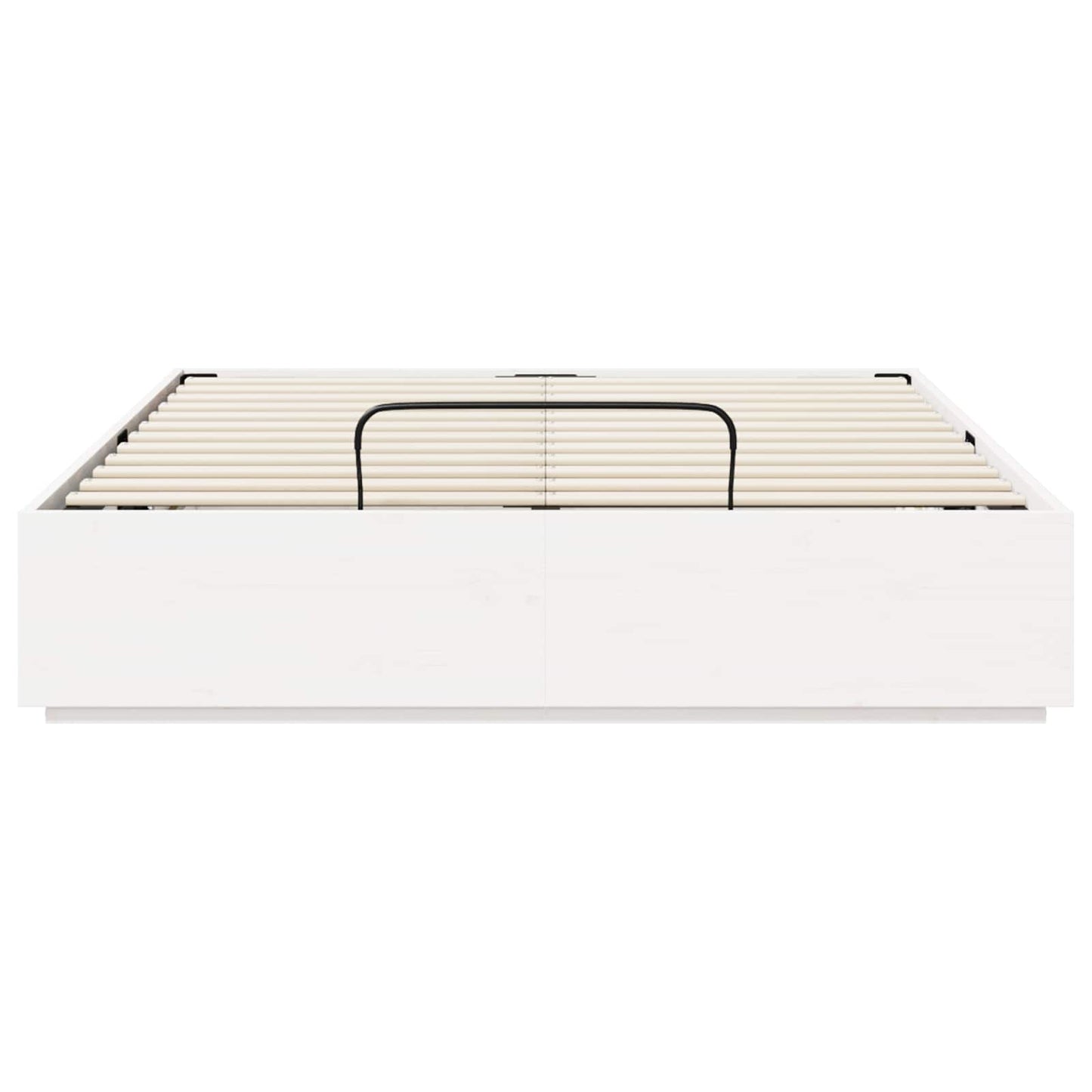 Ottoman Bed Frame White 140 x 190 cm Solid Pine Wood