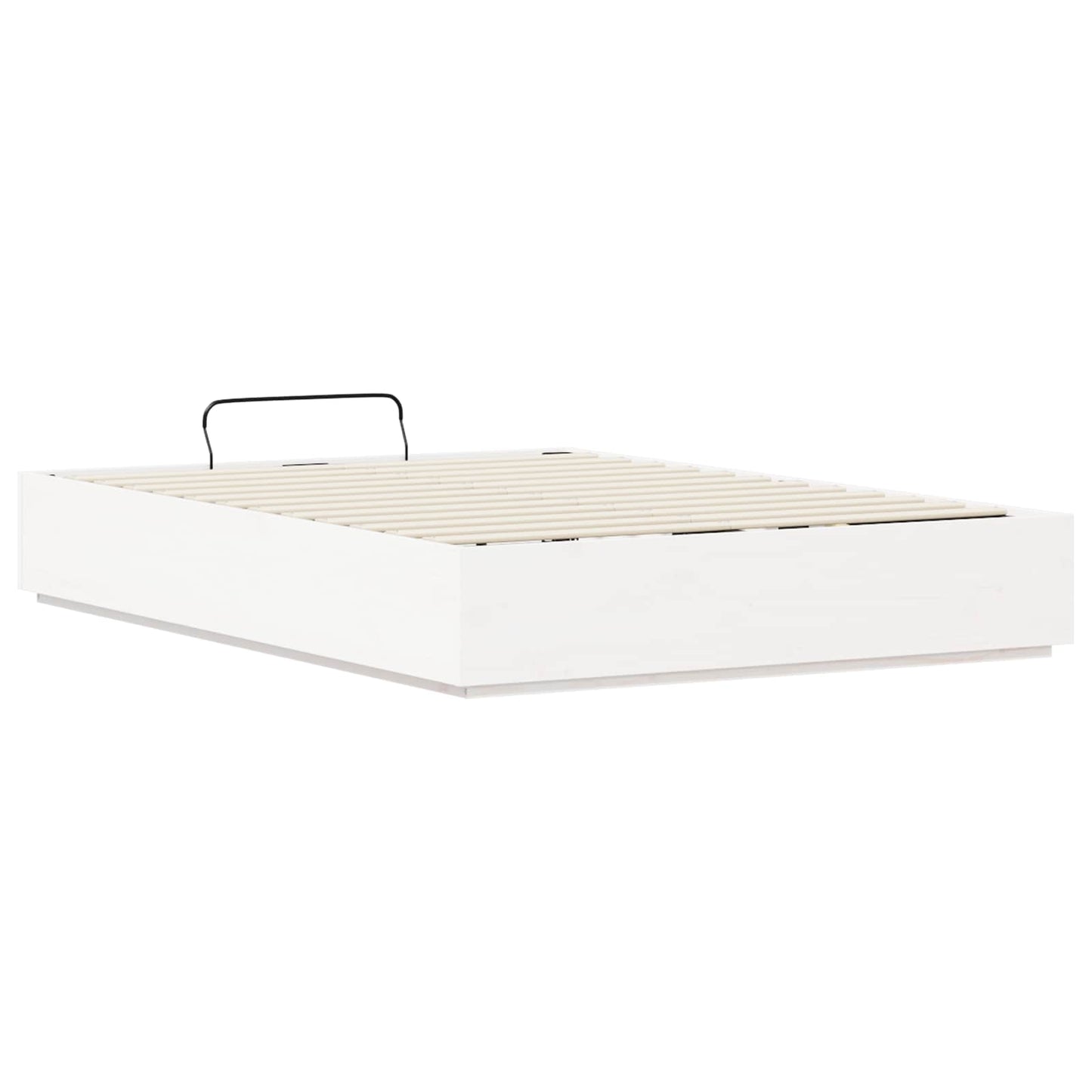 Ottoman Bed Frame White 150 x 200 cm Solid Pine Wood