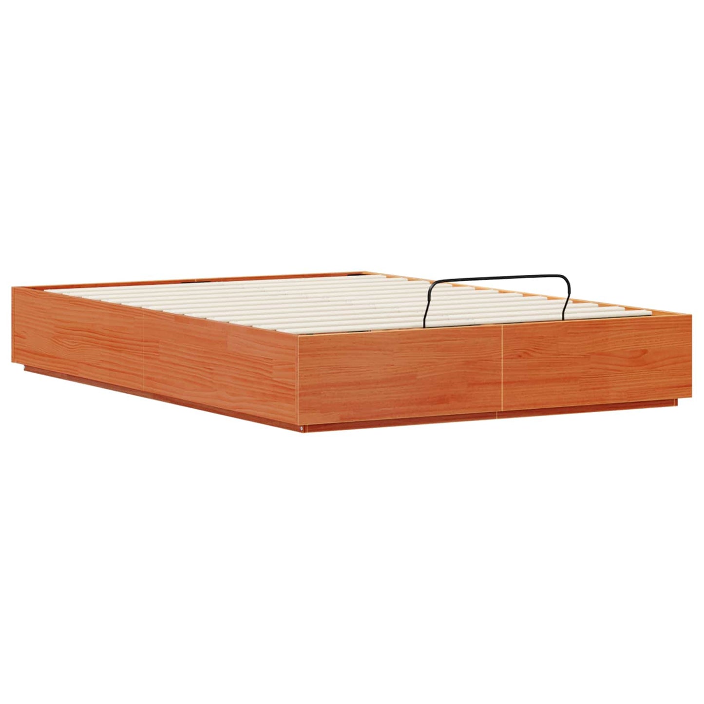 Ottoman Bed Frame Wax Brown 150 x 200 cm Solid Pine Wood