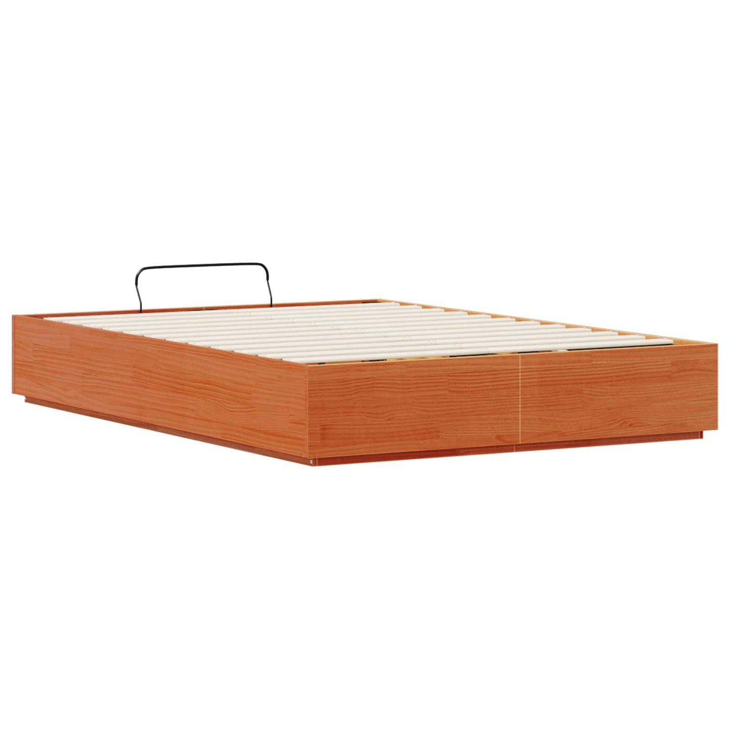 Ottoman Bed Frame Wax Brown 150 x 200 cm Solid Pine Wood
